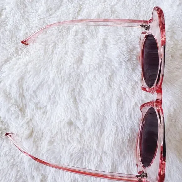 Eliza Light Pink Butterfly-shaped Sunglasses - Picture 7 of 12